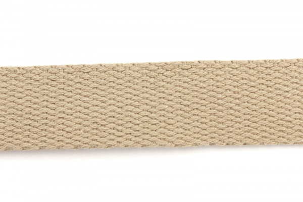 Gurtband Baumwolle 25mm sandstein (1 m)